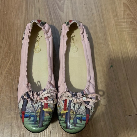 Jeon Shoes - Jeon Asian Art Slip On Ballet Flats